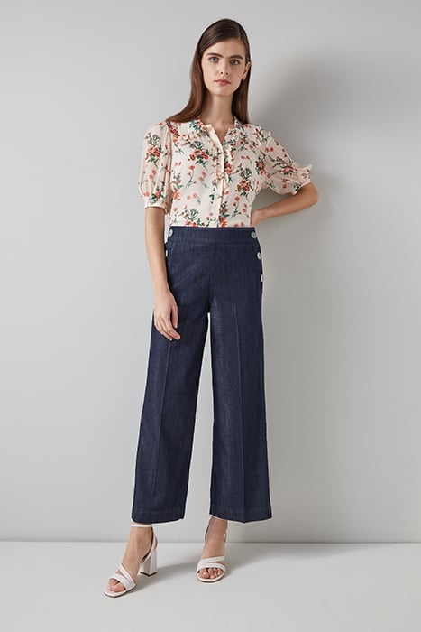 NUR CROP STRAIGHT JEANS INDIGO 1