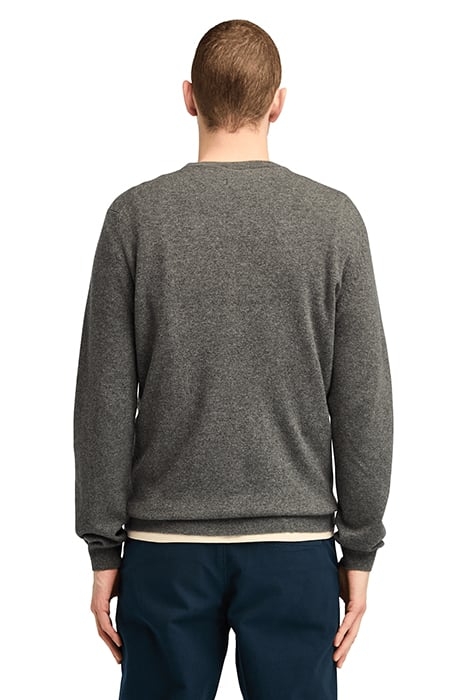 COHAS BROOK MERINO CREW SWEATER DARK GREY HEATHER 2