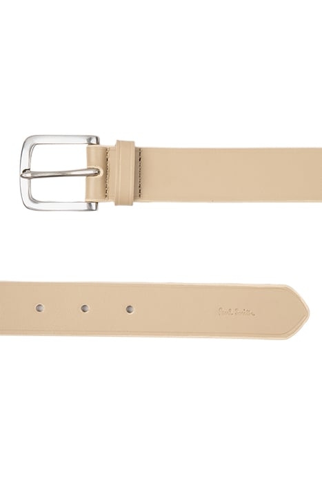 MEN BELT SMOOTH LEATHER SHOW PARCHMENT 1