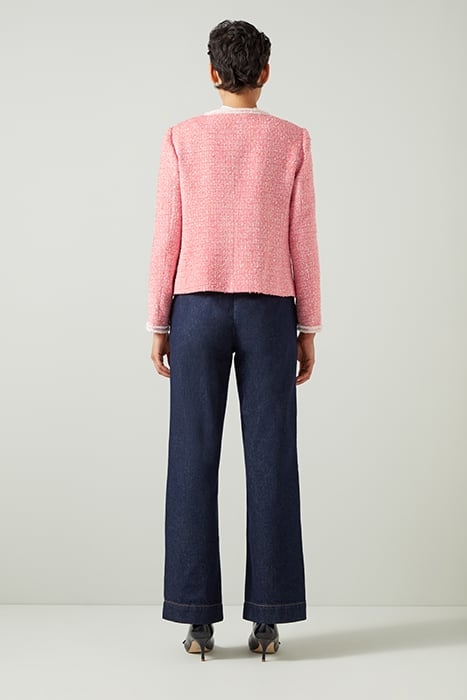 CHARLIE TWEED JACKET PINK/CREAM 3