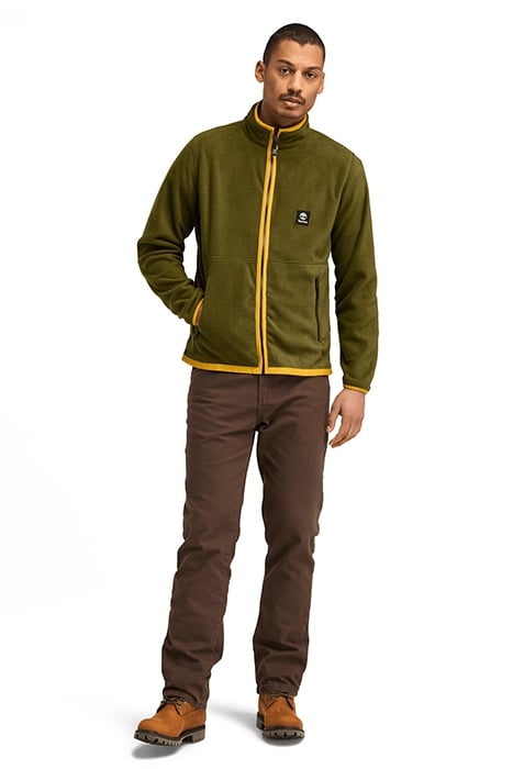 FULL ZIP POLAR FLEECE DARK OLIVE 3