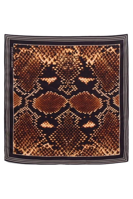 PURE EDITION – BLACK SILK PYTHON-LOOK SCARF 3