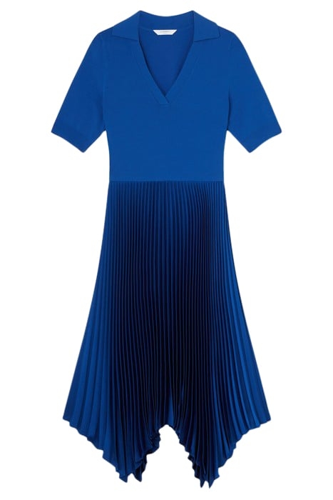 LORNA PLEATED MIDI DRESS NAVY ULTRABLUE 2
