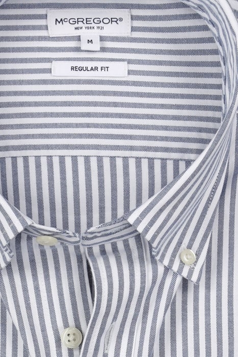 STRETCH OXFORD SHIRT BIG STRIPE NAVY 8