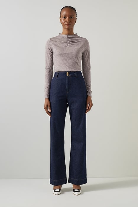 LAURIE MARL LONG-SLEEVED TOP GREY 2