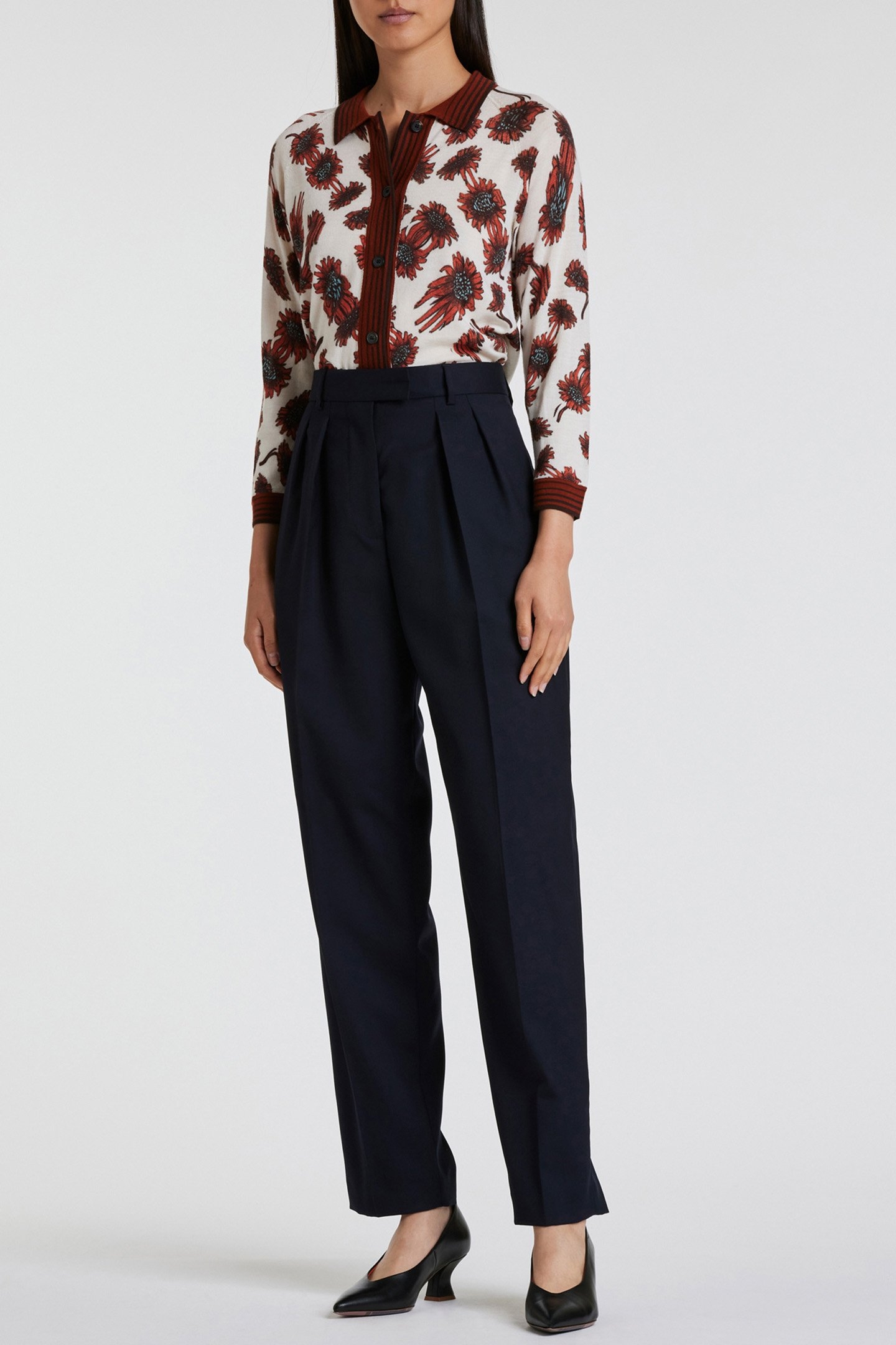 WOMENS TROUSERS VERY DARK NAVY 3