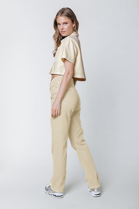 JONES MID RISE STRAIGHT LEG PANTS LIME 7