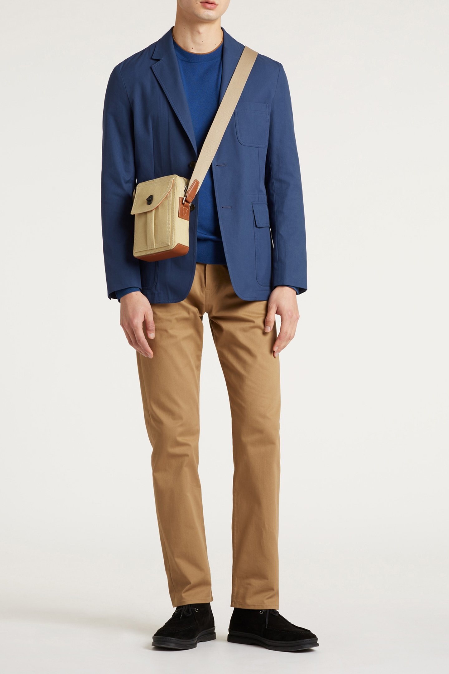 GENTS 2 BTN PATCH POCKET JACKET INDIGO 4