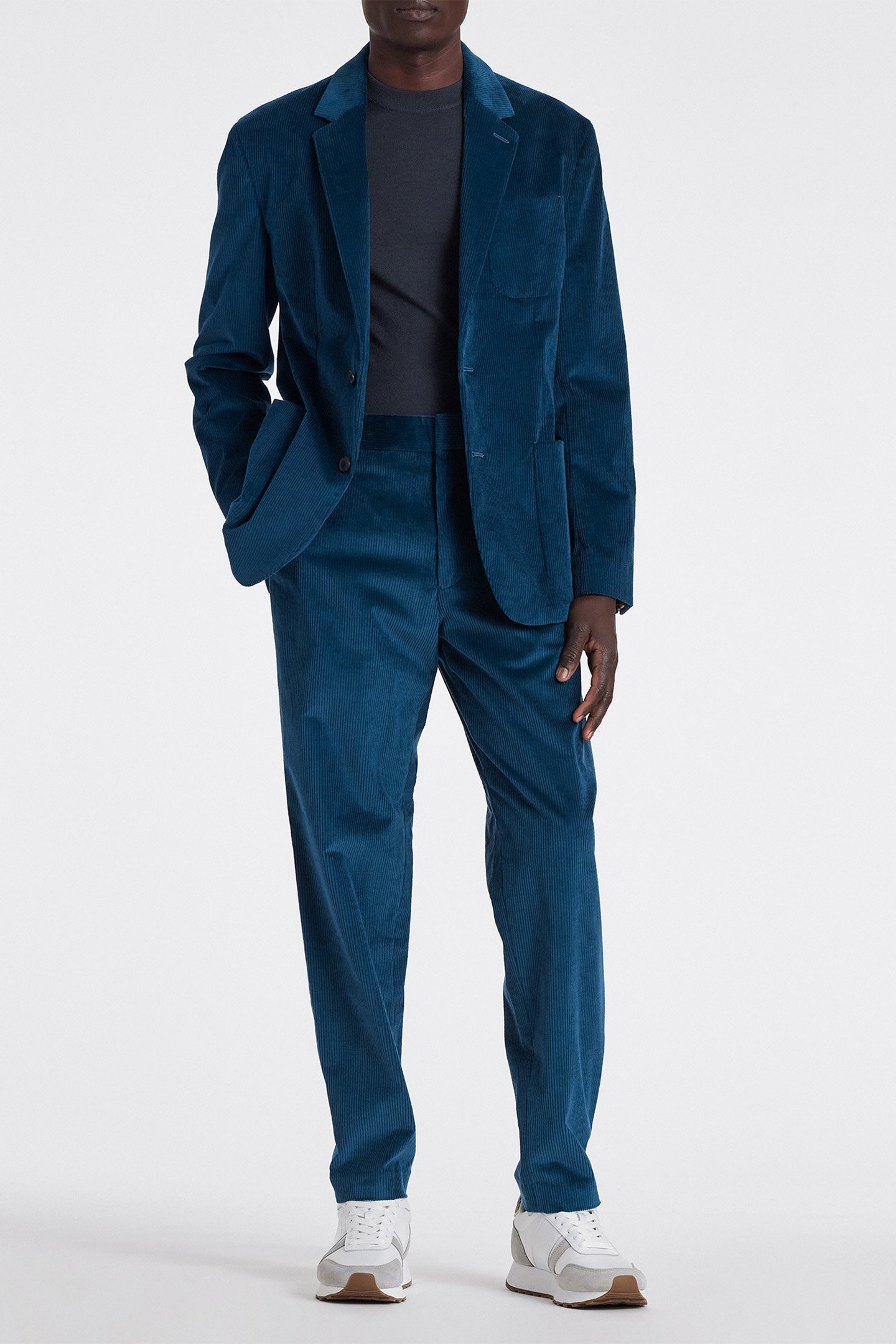 MENS 2 BTN PATCH POCKET JACKET INDIGO 3