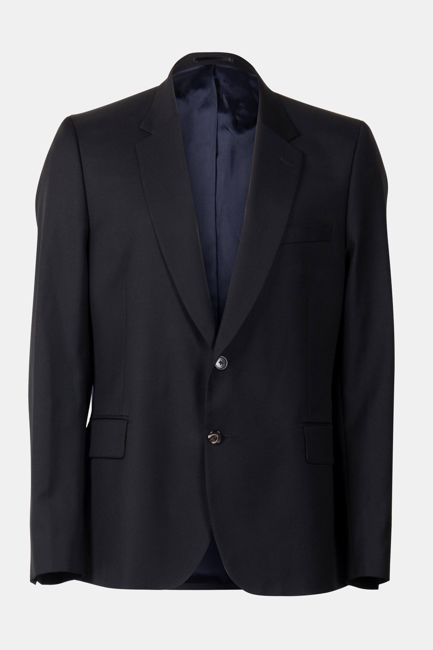 GENTS TAILORED FIT 2 BUTTON JACKET BLACK 3
