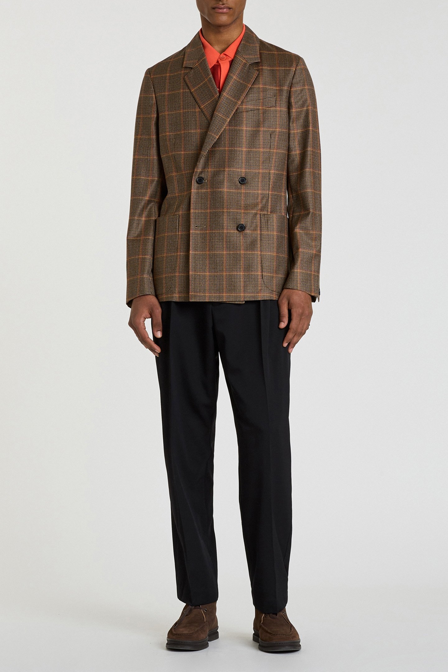 GENTS DB PATCH POCKET JACKET TAN 3