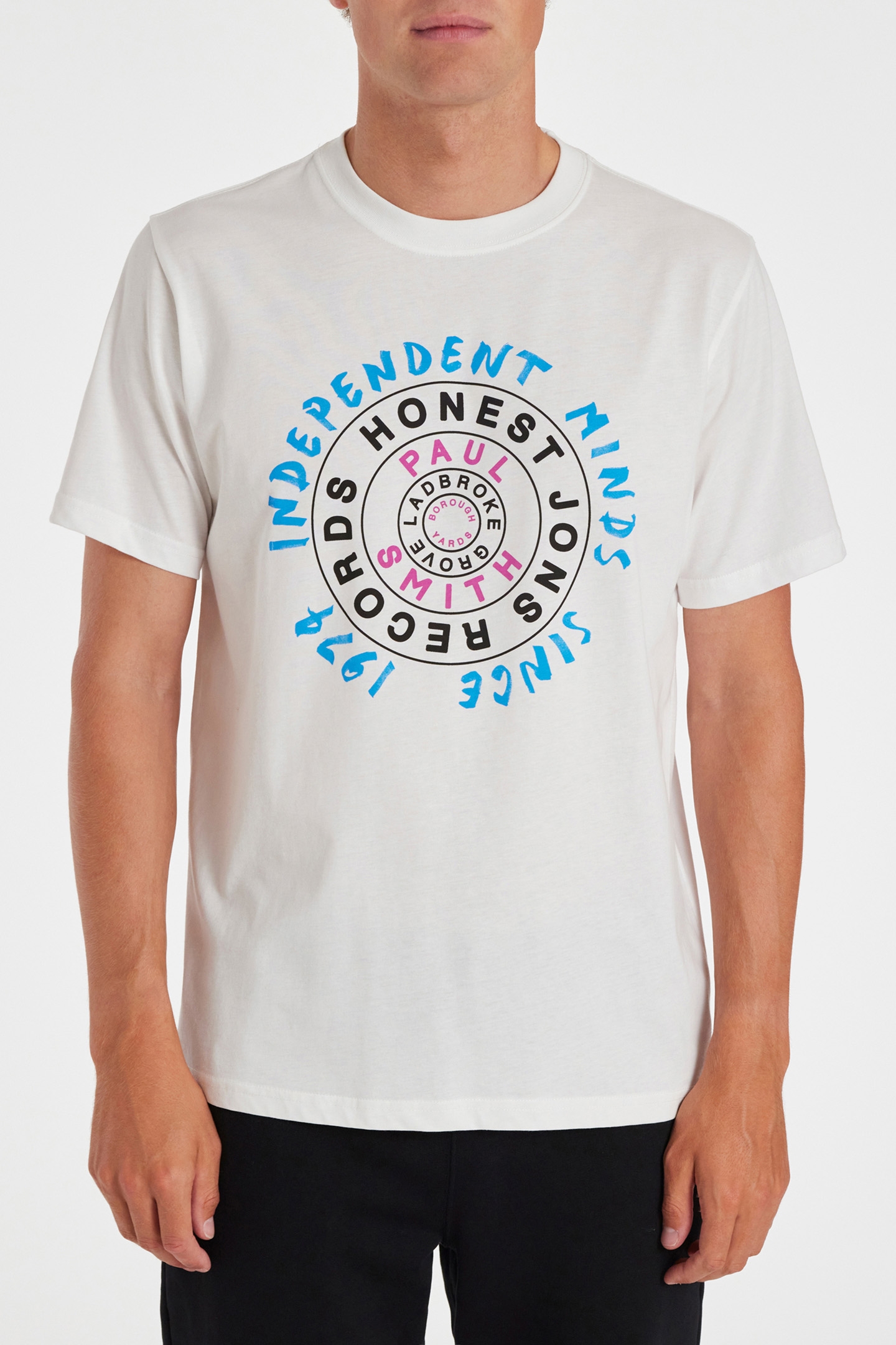 MENS REG FIT T SHIRT HONEST JOHNS WHITE 1