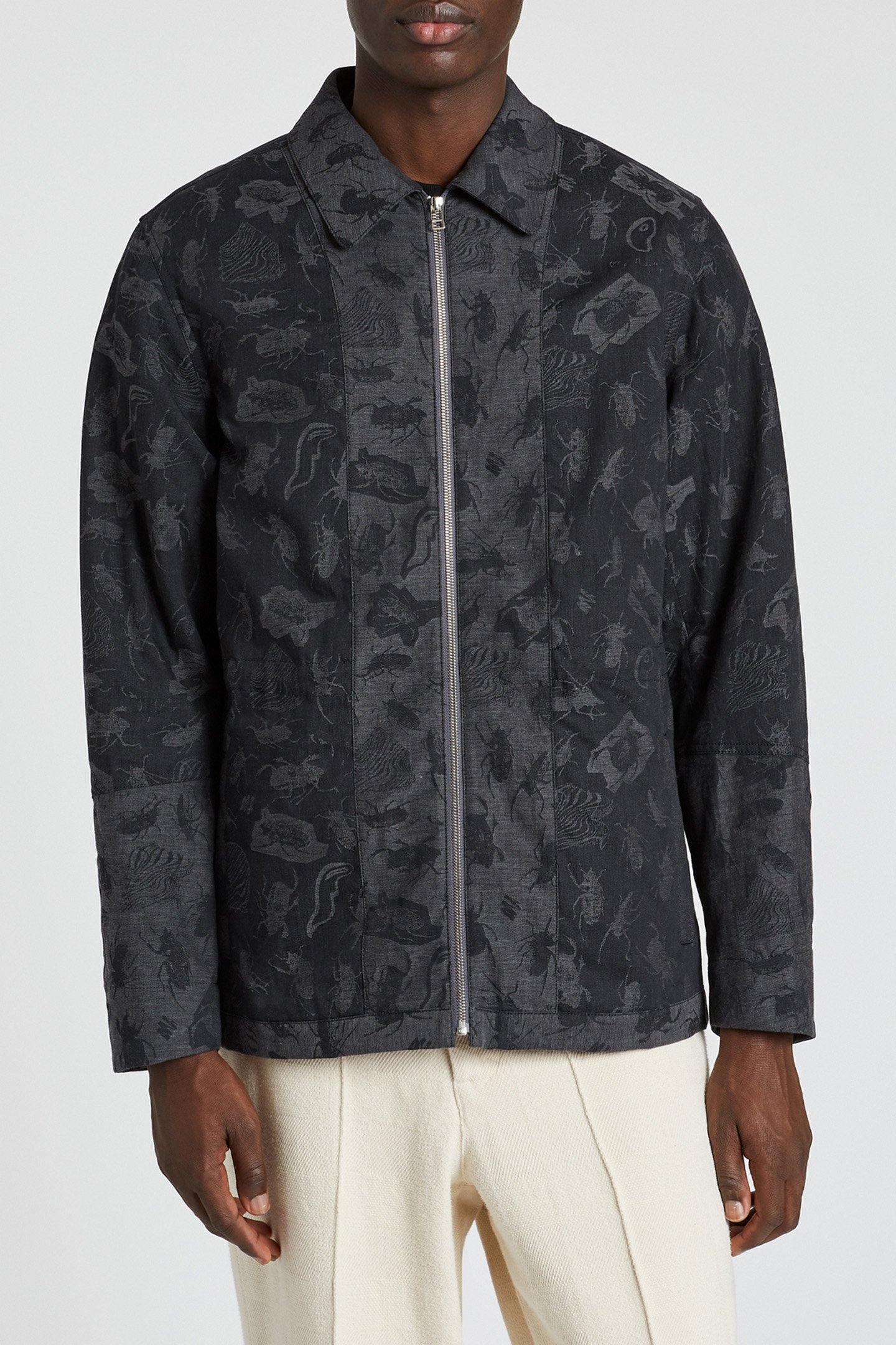 MENS ZIP THRU JACKET BLACK 1