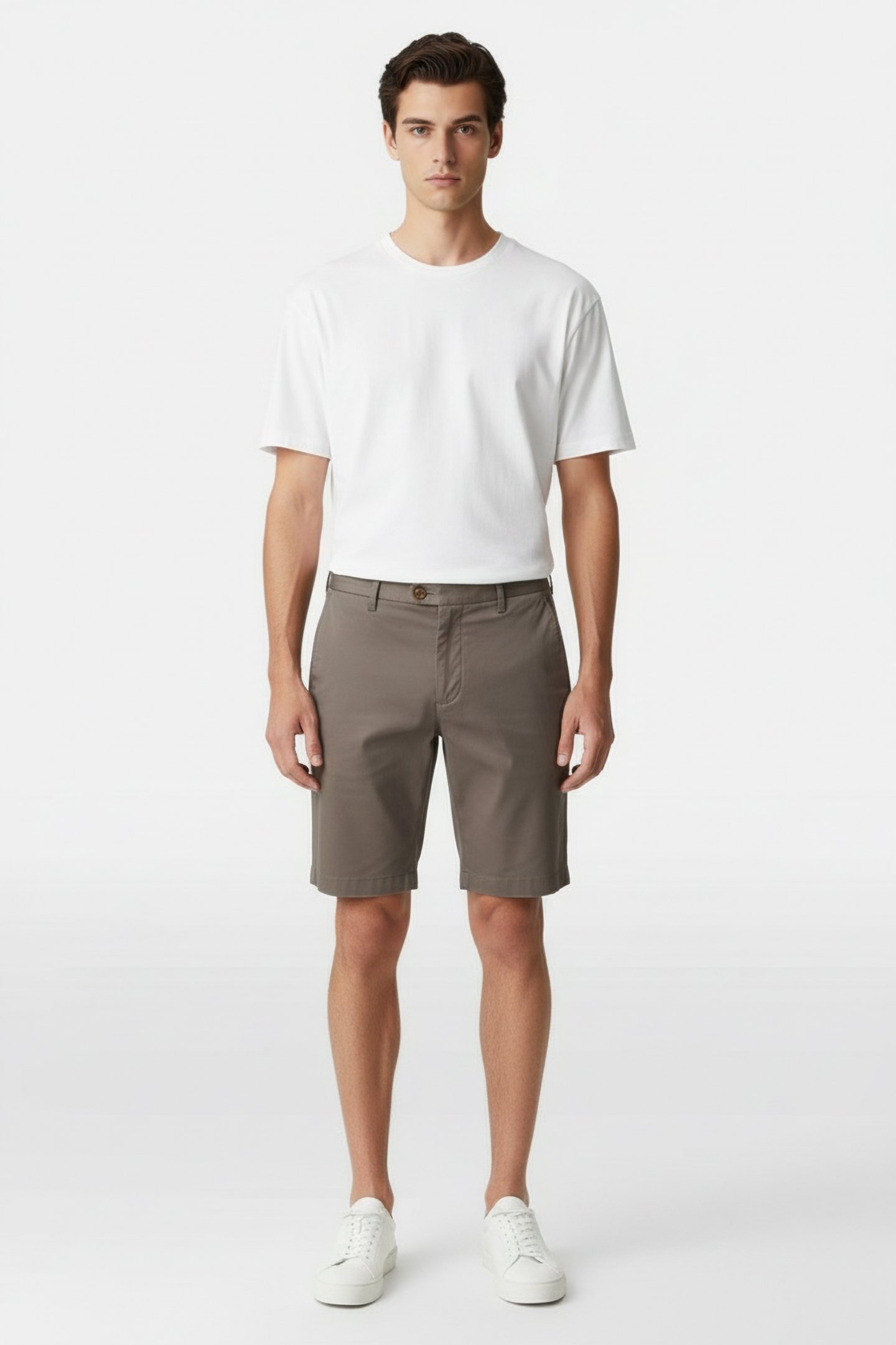 HAMPTON COTTON CHINO SHORTS TAUPE - OUTLET PRICE 1