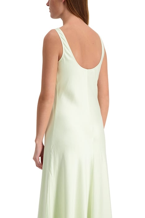 LONG SATIN SLIP DRESS PALE LIME 3