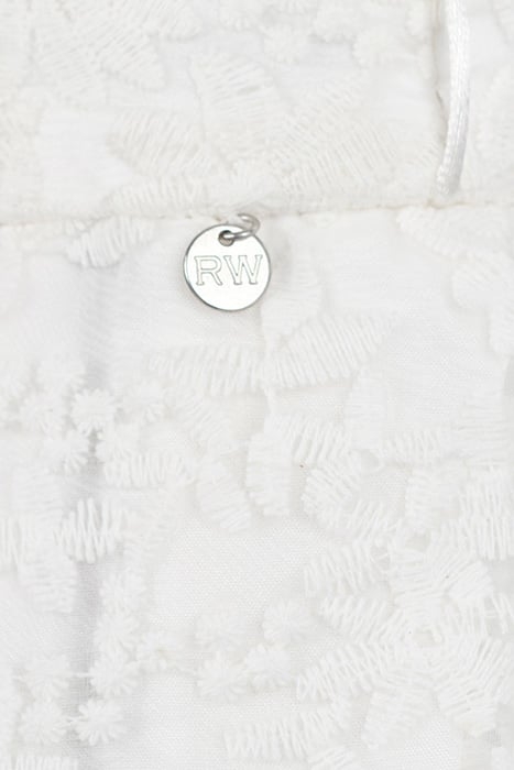 PLEATED SKIRT WITH LACE WHITE 7