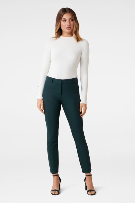 GRACE 7/8TH SLIM PANTS DEEP GREEN 5