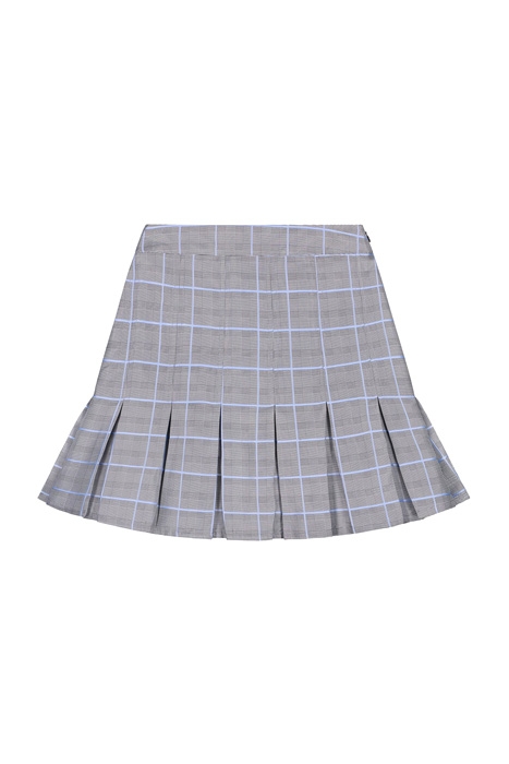 GREY BLUE CHECK KENEE SKIRT 4