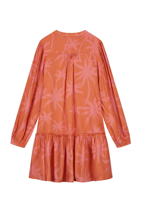 GIRLS TENERIFE DRESS VACATION PALM SPICE ROUTE BROWN 2