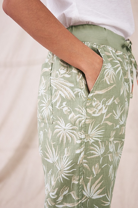 EFFIE LINEN TROUSER GREEN 4