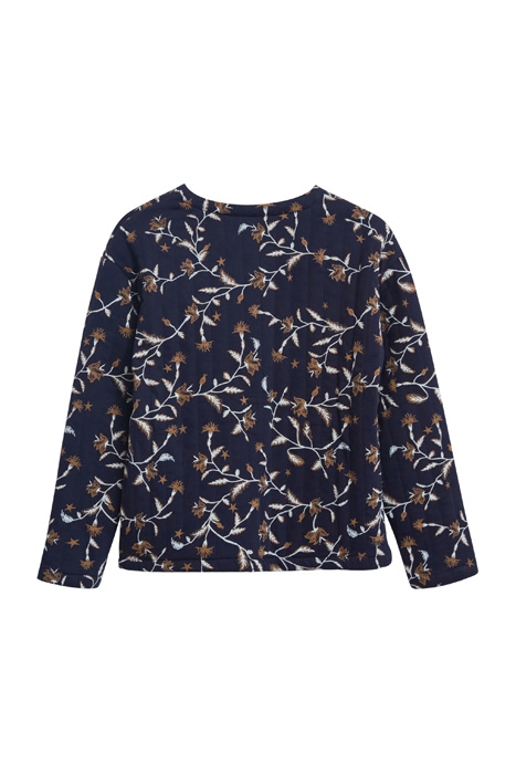 HARPER QUILTED JERSEY JACKET NAVY MULTI 6