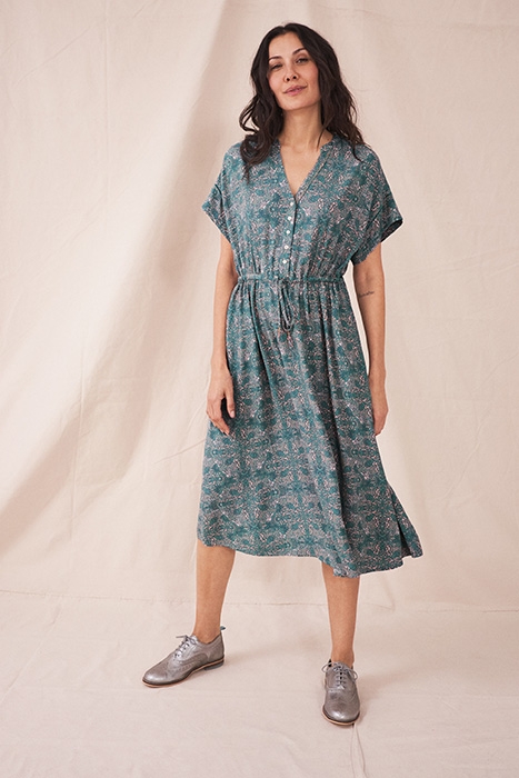 RIA SHIRT DRE TEAL 2