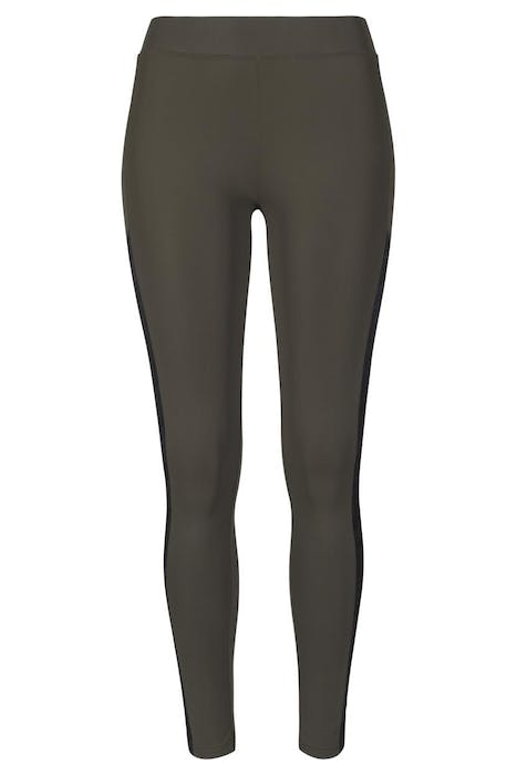 LADIES JACQUARD CAMO STRIPED LEGGINGS DARKOLIVE/BLACKCAMO 1