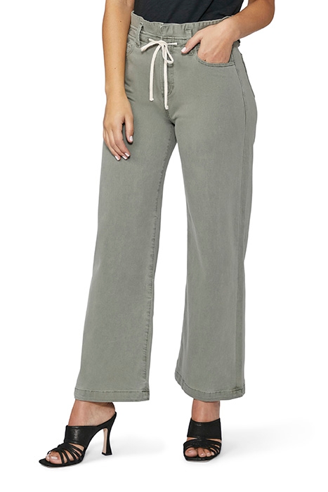 CARLY WAISTBAND TIE VINTAGE SMOKEY GREEN 1