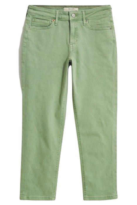BROOKE STRAIGHT CROP JEAN MID GREEN 1