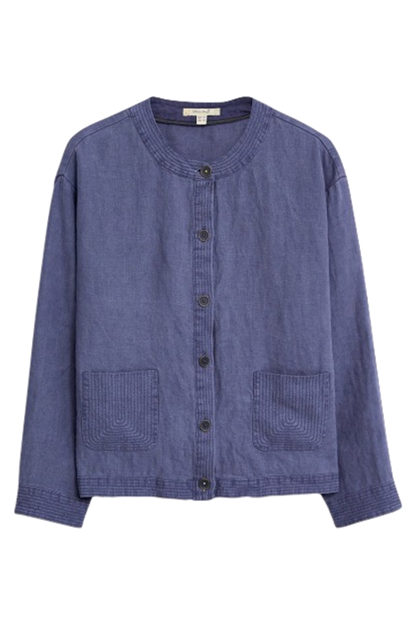 GRACE LINEN JACKET BLUE 1