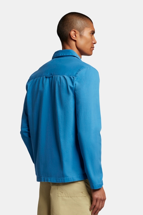 WASHED TWILL OVERSHIRT SPRING BLUE 2