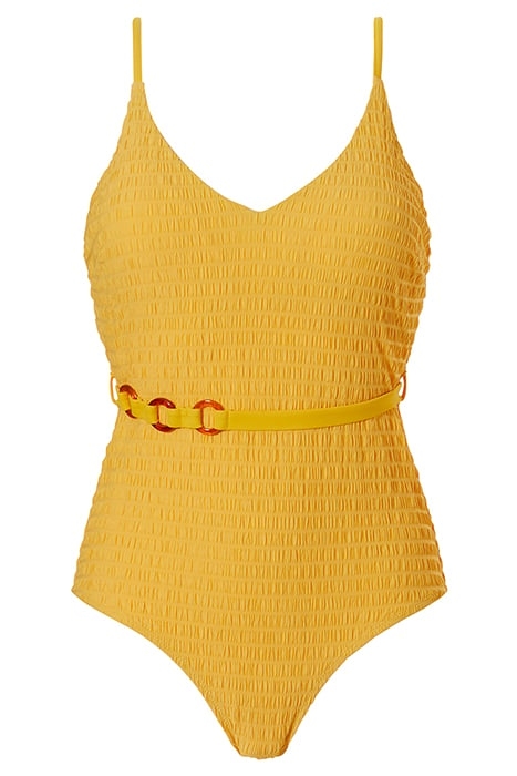 SW 1P WF TSHIRT PLUNGE BRIDGET BANANA MANDARINE 1