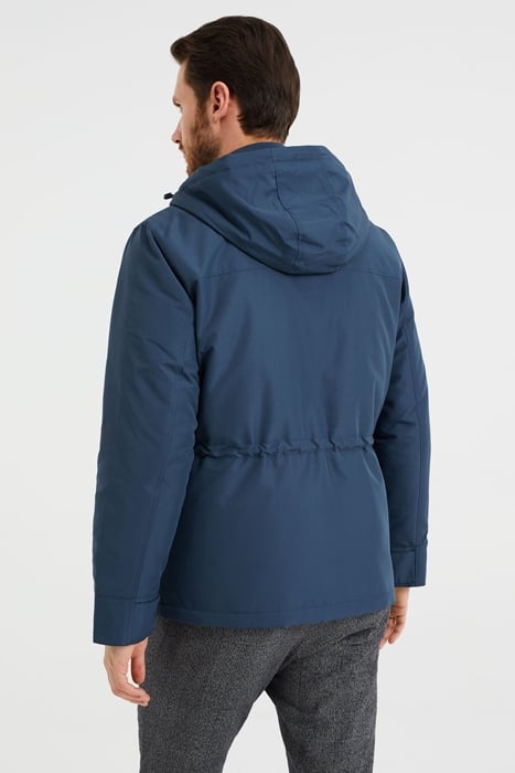 HEREN KORTE PARKA MET CAPUCHON DARK BLUE 3