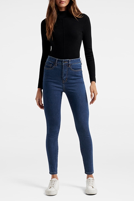 BELLA CROPPED HIGH RISE JEAN DARK WASH 3