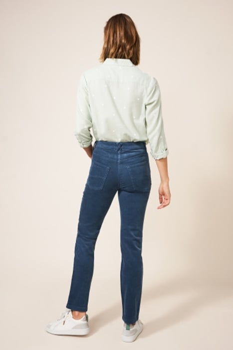 BROOKE STRAIGHT CORD TROUSER BLUE 3