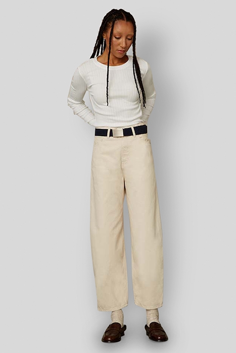 LEILA CROPPED CLEAN ORGANIC ECRU CLEAN ORGANIC ECRU 2