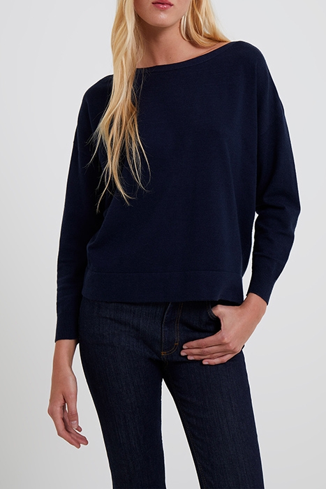 SUPERSOFT SCOOP NECK KNITS DARK NAVY 2