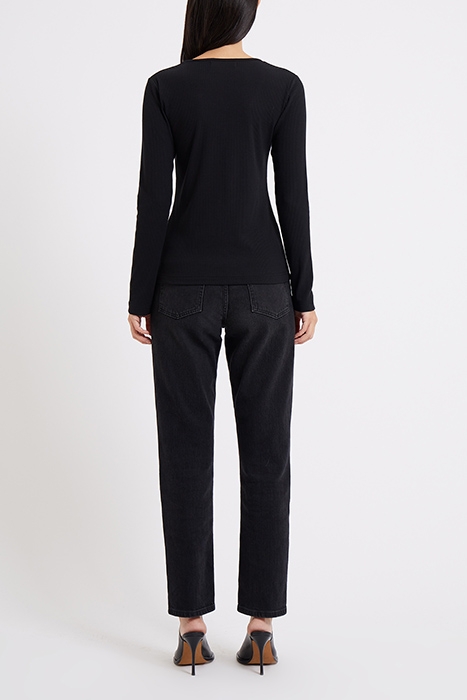 SCOOP RIB L/S BLACK 4