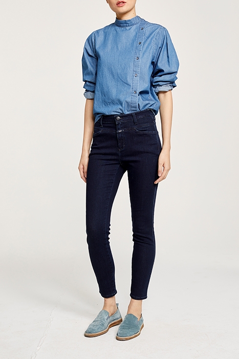 CLOSED WOMEN SKINNY PUSHER JEANS DARK BLUE 4