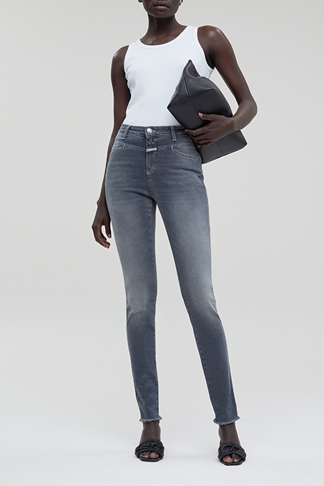 CLOSED WOMEN SKINNY PUSHER LONG JEANS MID GREY 1