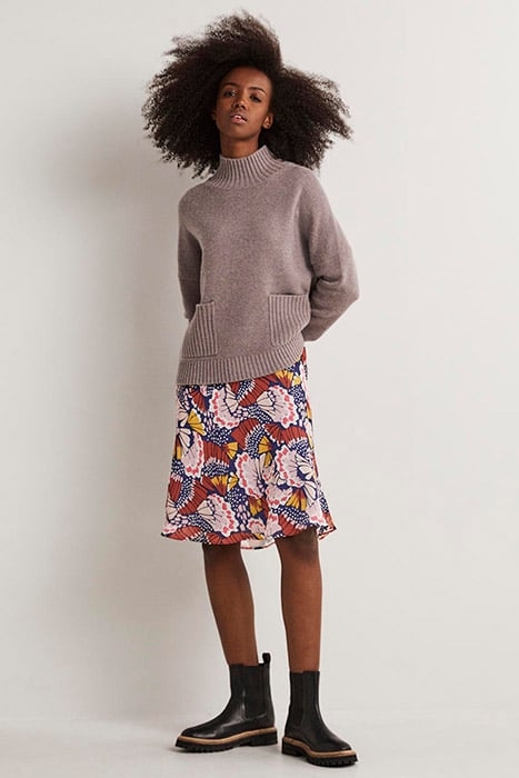 CRINKLE BIAS-CUT SKIRT MPT 3