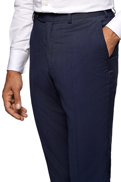 Blue Checked Brescia Trousers 3