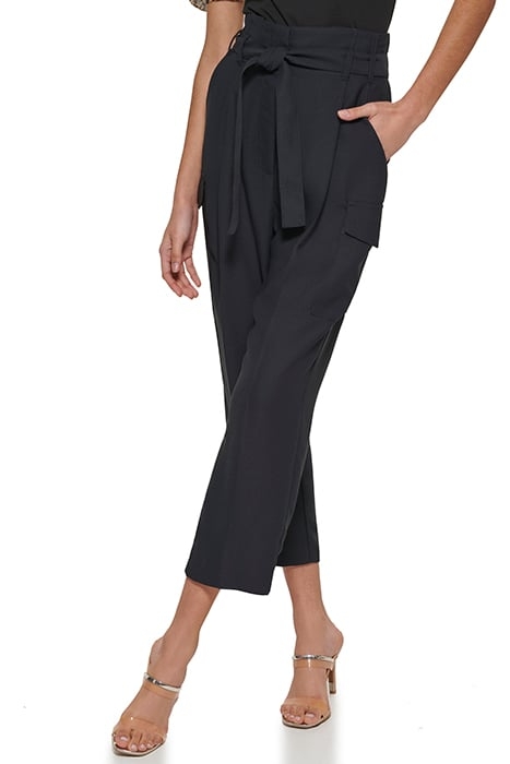 TIE HIGH WAIST TAPER BLACK 3