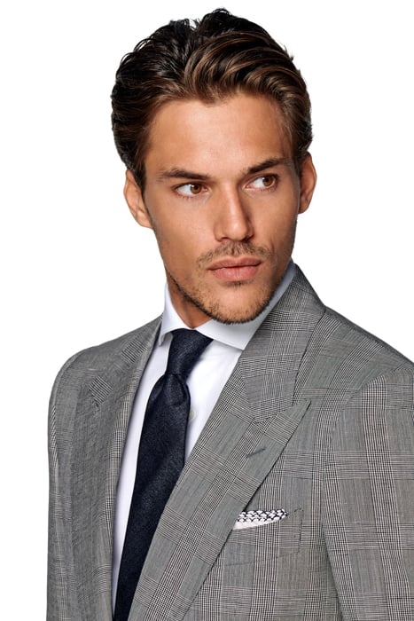 Mid Grey Checked Washington Suit 6