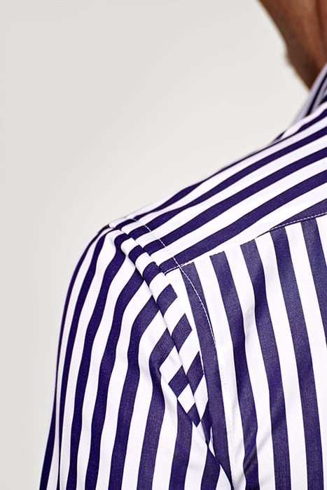 Navy Striped Extra Slim Fit Shirt 5