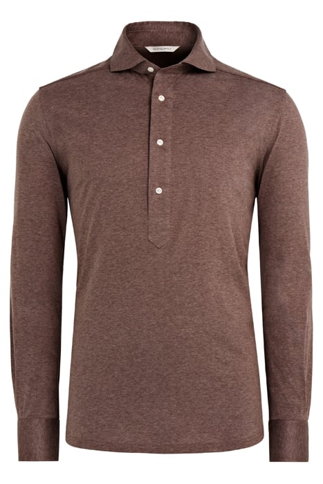 Knitted taupe popover 39 purple line casual ESF knit 2