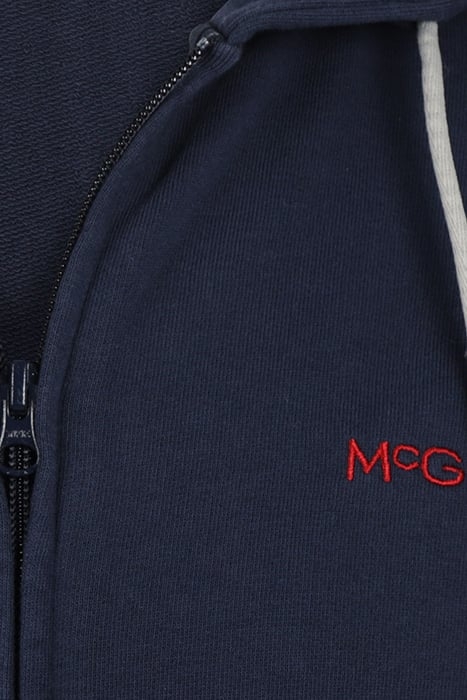 ESSENTIAL HOODED ZIP THRU NAVY 3