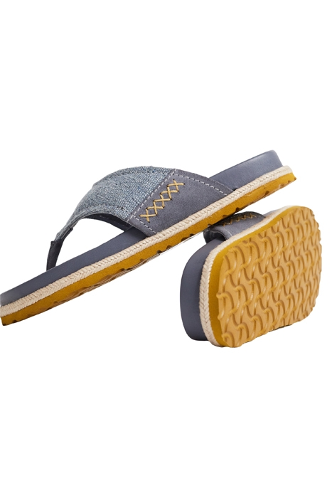 TOE THONG FOOTBED MID DENIM 3