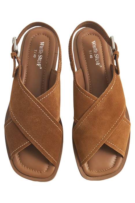 CROOVER LEATHER SB SANDAL MID TAN 3