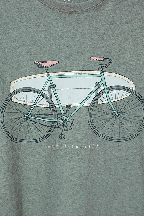 BEACH CRUSIER GRAPHIC TEE DUS GREEN 4